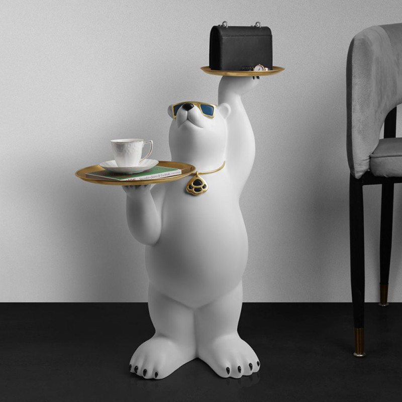 مجسمه و میز خرس قطبی